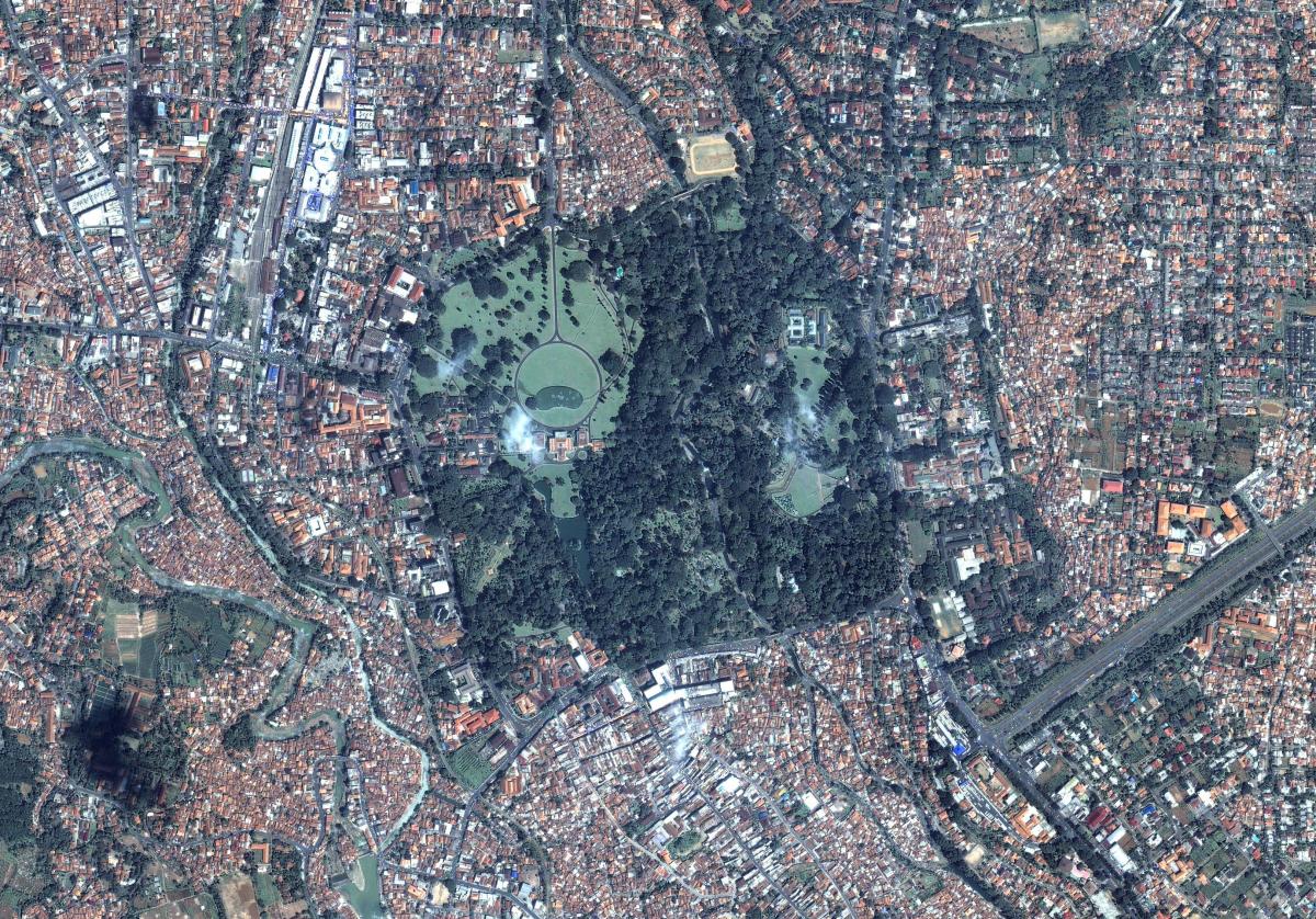 kort af Jakarta gervitungl