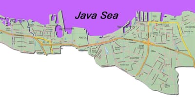 Jakarta gisting kort